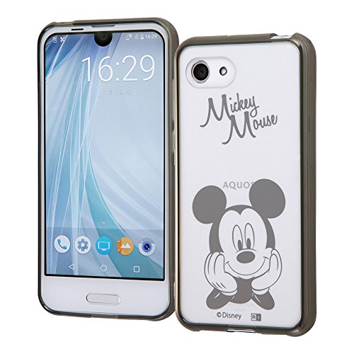 レイ アウト AQUOS R Compact ケース ディズニー/ハイブリッド/ミッキー RT-DAQRCOU/MKM