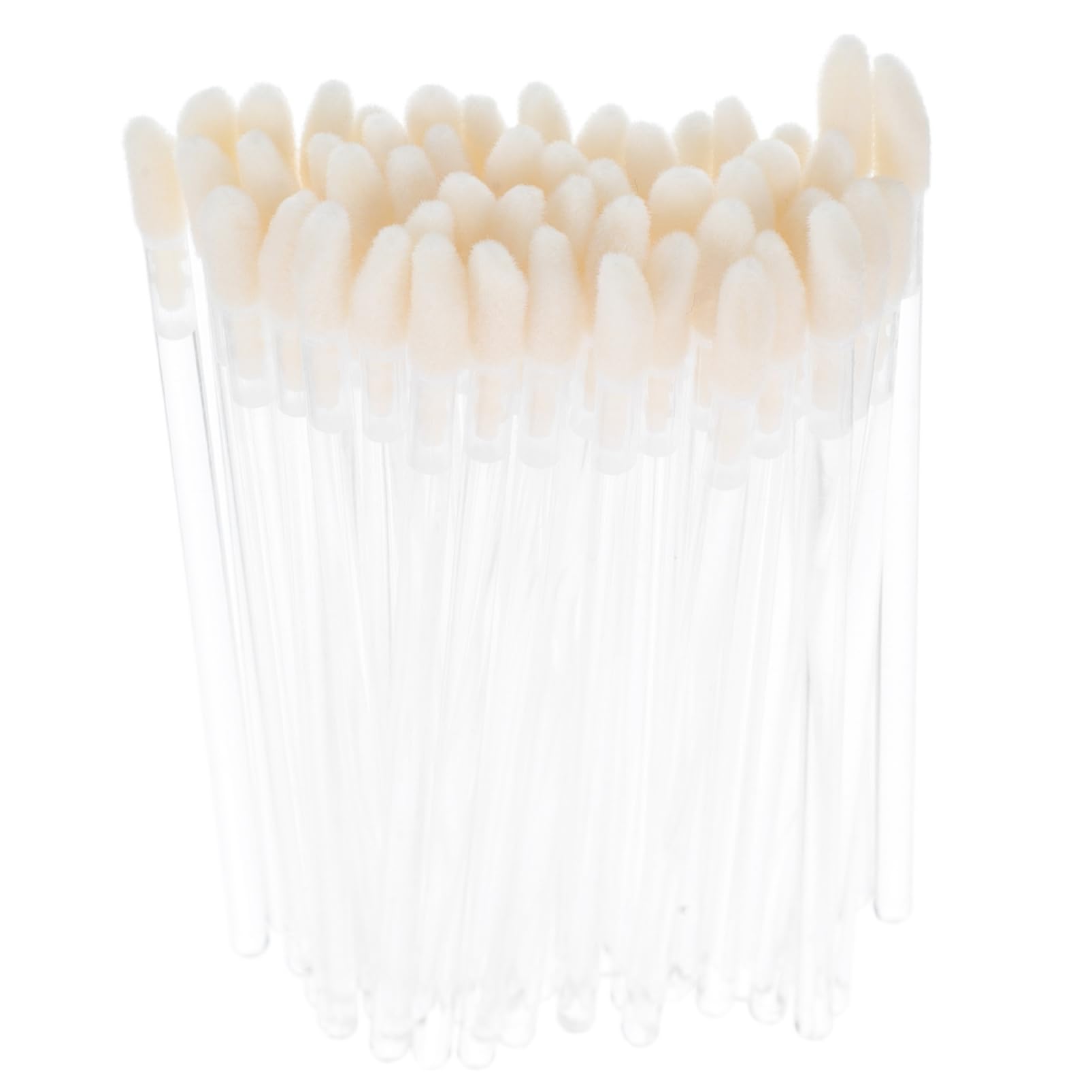 TOVINANNA Lip Brush Bulk Pack 100 Pcs Crystal Wand Esthetician for Lipstick Lip Gloss Easy Application