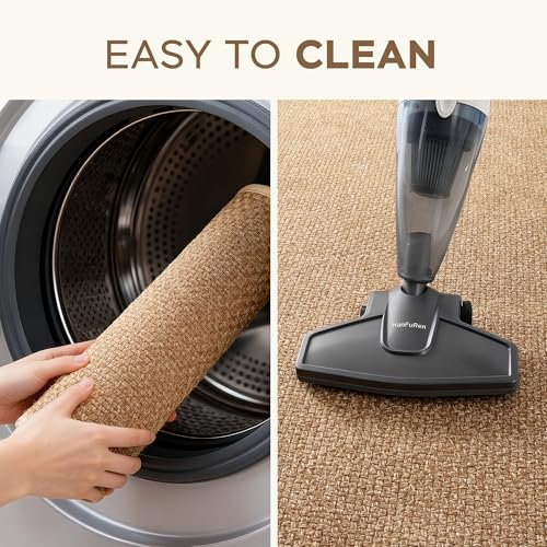 Carvapet Kitchen Mats for Floor, Super Absorbent Kitchen Rugs Non Slip Washable, Rubber Backing Soft Oatmeal Braided Kitchen Floor Mat Standing Mat Sink Mat(Brown,43 * 70cm) - Image 6