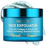 MAREE Face Exfoliator — Microdermabrasion Facial Scrub & Exfoliating Face Wash for Women — Collagen & Glycolic Acid — Gentle Scrub and Exfoliant — Men Exfoliating Scrubber — Exfoliante Facial Cleanser