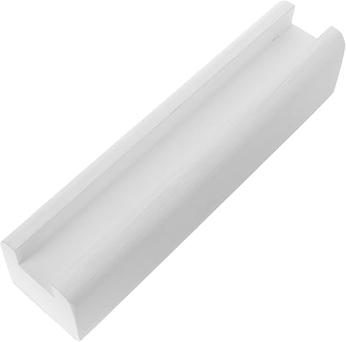 Zerodeko Soporte de espejo de cuerpo completo, soporte de madera para obras de arte, soporte de espejo de pie para tocador, base L