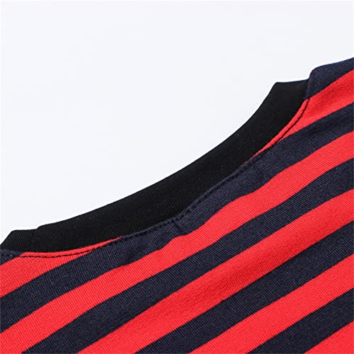 Toddler Warm Sweater Toddler Kids Girls Boys Long Sleeve Basic T Shirt Casual Stripe Prints Sweatershirt Tops4