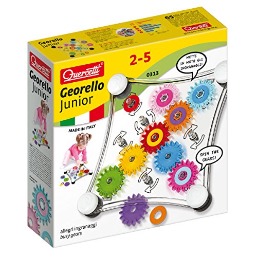 Quercetti Georello Junior - Double Sided Spinning Gear Play Set