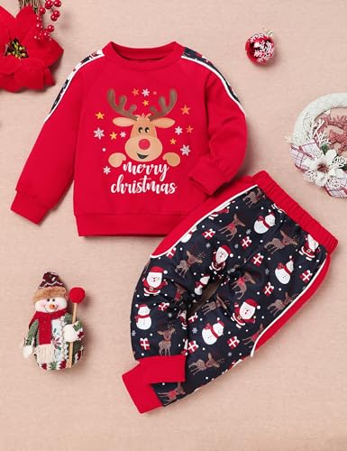 Image of TUEMOS Toddler Boy Clothes Sweatsuits Fall Winters Boy Outfits