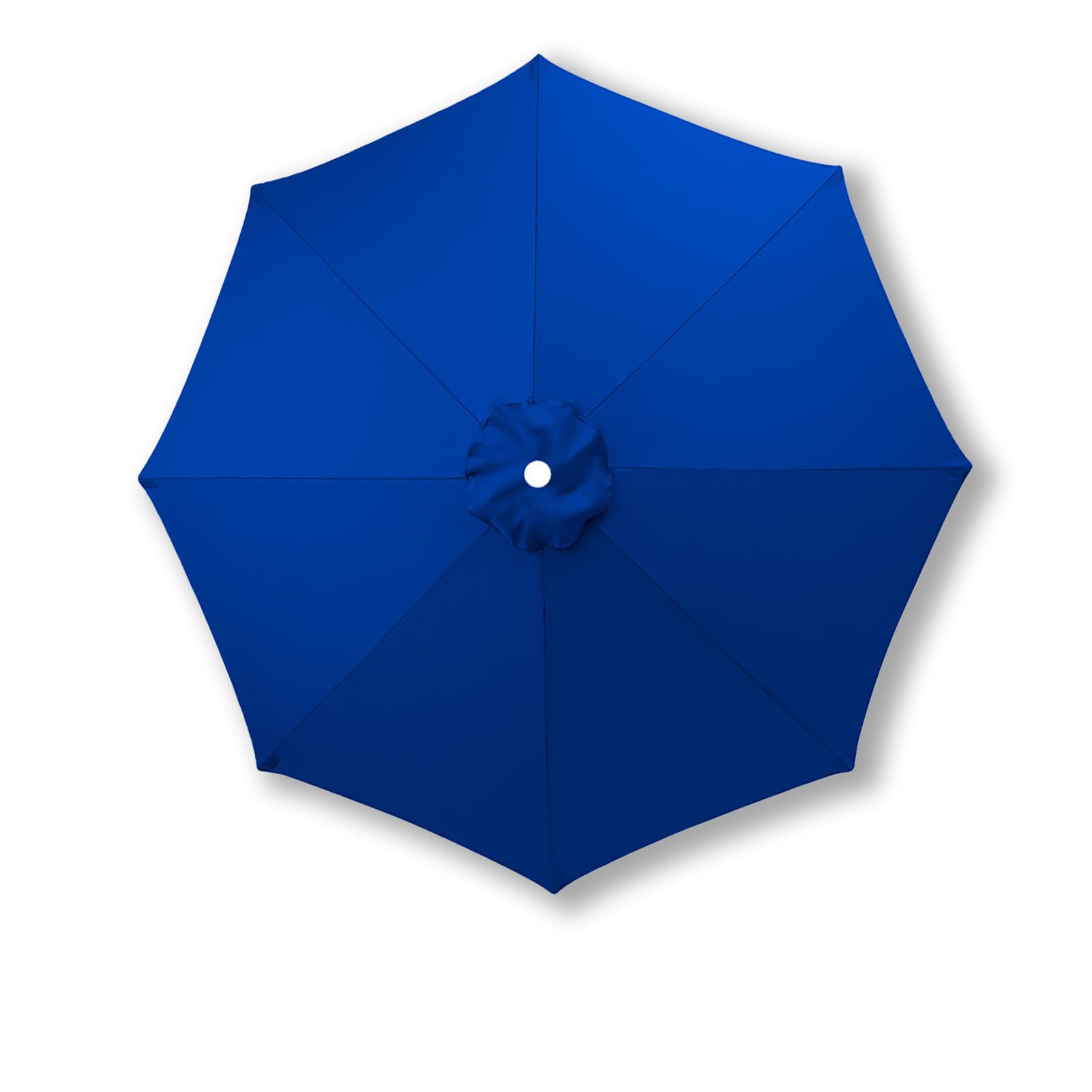 UemumPem 3.5m/3.0m/2.8m/2.7m/2.5m/2.3m/2.0m Replacement Parasol Canopy, 6/8 Ribs for Garden Umbrella Replacement Fabric, UPF 50+ Parasol Replacement Canopy for Market/Beach (Royal Blue,2.7m / 6 Ribs)