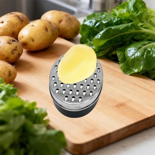Rallador 2 en 1 con recipiente Armo Home plateado miniatura 6