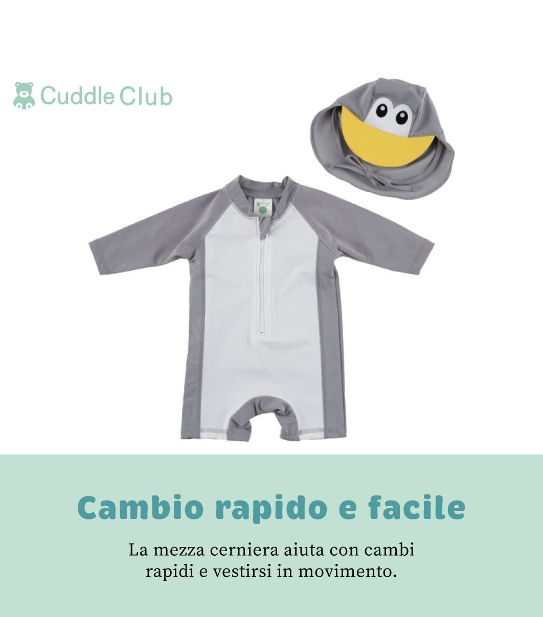 Cuddle Club Costume Neonata UV UPF 50+ Asciugatura Rapida, Lavabile in Lavatrice