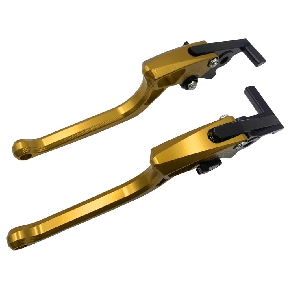 Zhannuobhd Golden Brake Clutch Lever For Kawasaki For Ninja400 For Z400 Motorcycles Modified Brakes Horns Handlebars Clutches Handlebars Levers Horns(Golden)