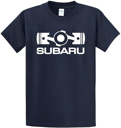 Subaru Camiseta básica Boxer Impreza Sti WRX Forester Legacy Outback Ascent Crosstrek Camiseta azul marino, Azul, Grande