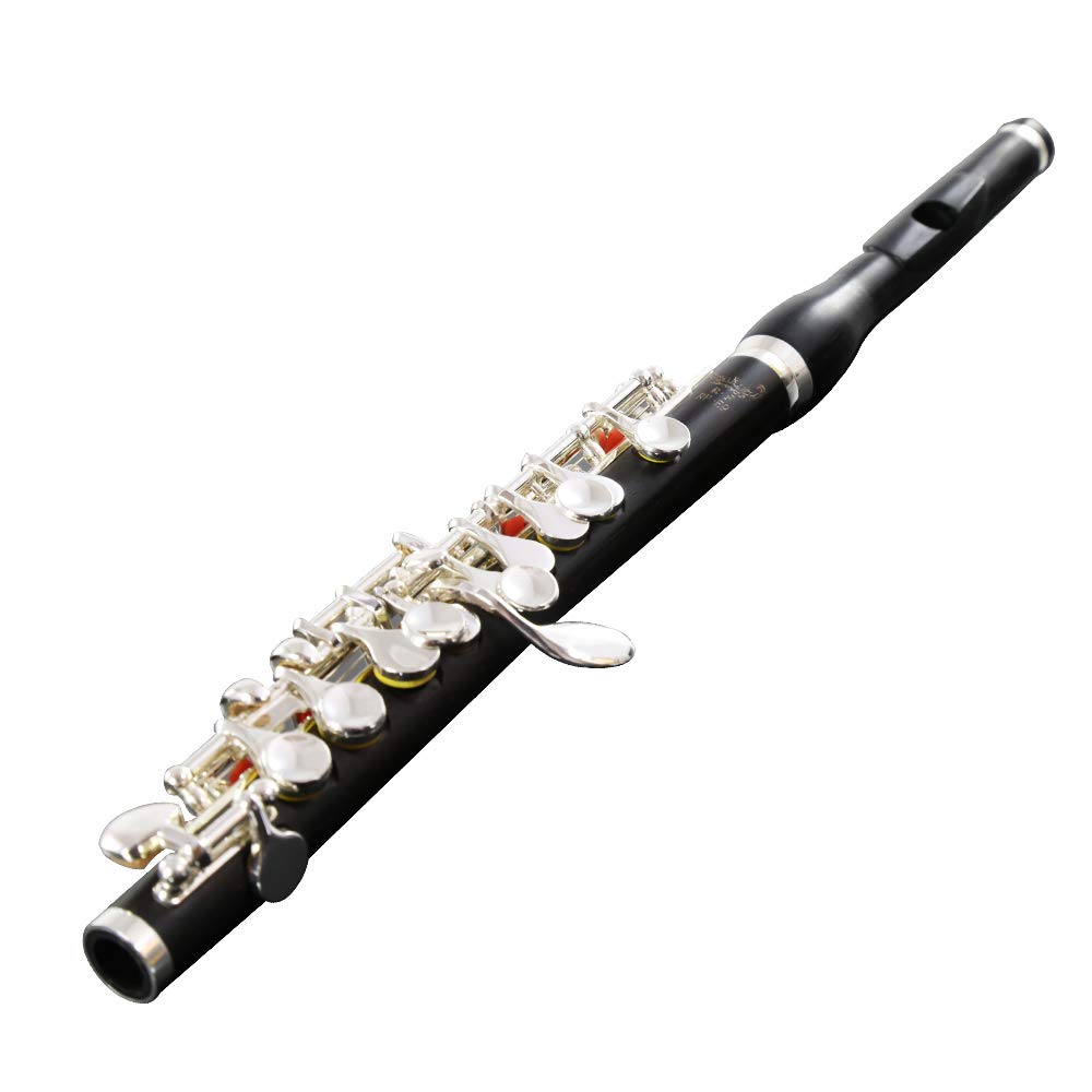 ROFFEE Professional Performance Level E9 Ebony Body Cupronickel Silver Plated Keys Piccolo