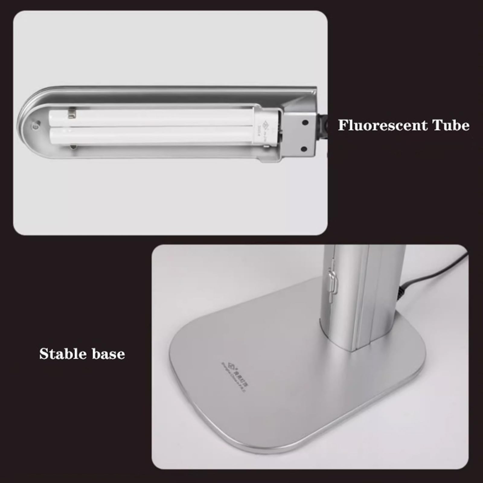 Lampe de bureau Lampe de bureau, lampe de lecture fluorescente de 27 watts, lampe de bureau à effet lumière du jour 6500K avec interrupteur à clé et bras réglable, alliage d'aluminium Lampe de bureau