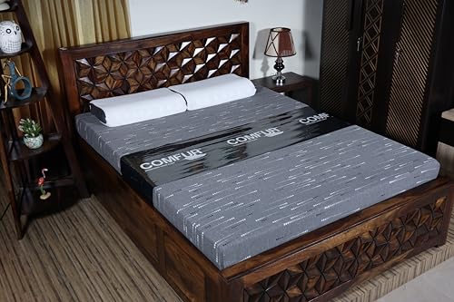 Image of 100% Full Natural Latex Mattress King Size 78x72x5 Inches + 2pc Latex Pillow (Worth ₹6000) | Mono-Zone | Natural Series | Medium Comfort | Eco-Institit Certified | 10 Years Warranty