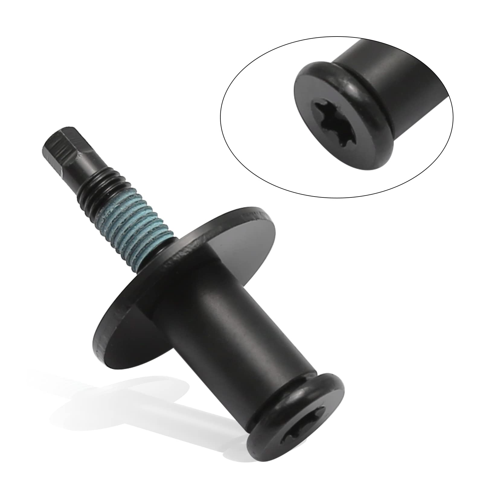 2-Pack Rear Tailgate Striker Latch Lock – Fits Ford F150 F250 F350 (1L3Z99404A42AA, Black Steel)
