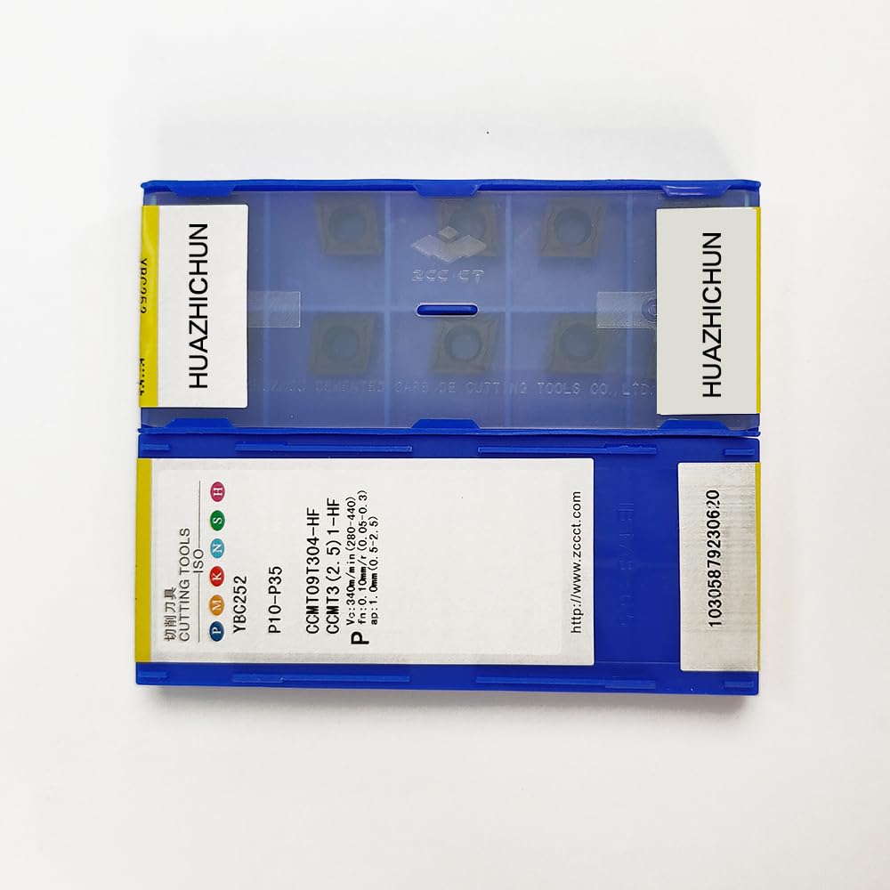HUAZHICHUN CCMT09T304-HF YBC252 Milling Inserts Turning Tools