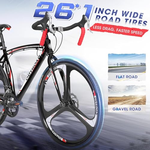 Road Bike 14-21Speed 700C Wheel with Light Aluminum Alloy