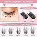 Cluster Lashes, 72 Pcs Individual Lashes, Lash Clusters DIY Eyelash Extension, Super Thin Band Reusable Soft & Comfortable (Fetching-D-16mm)
