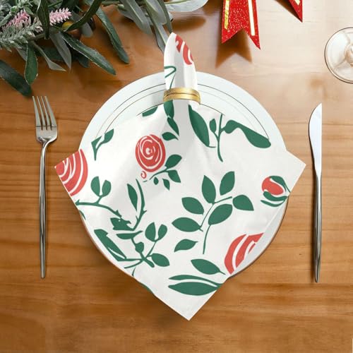 Servilletas de Tela Vintage con Diseño Floral 6 Unidades miniatura 3