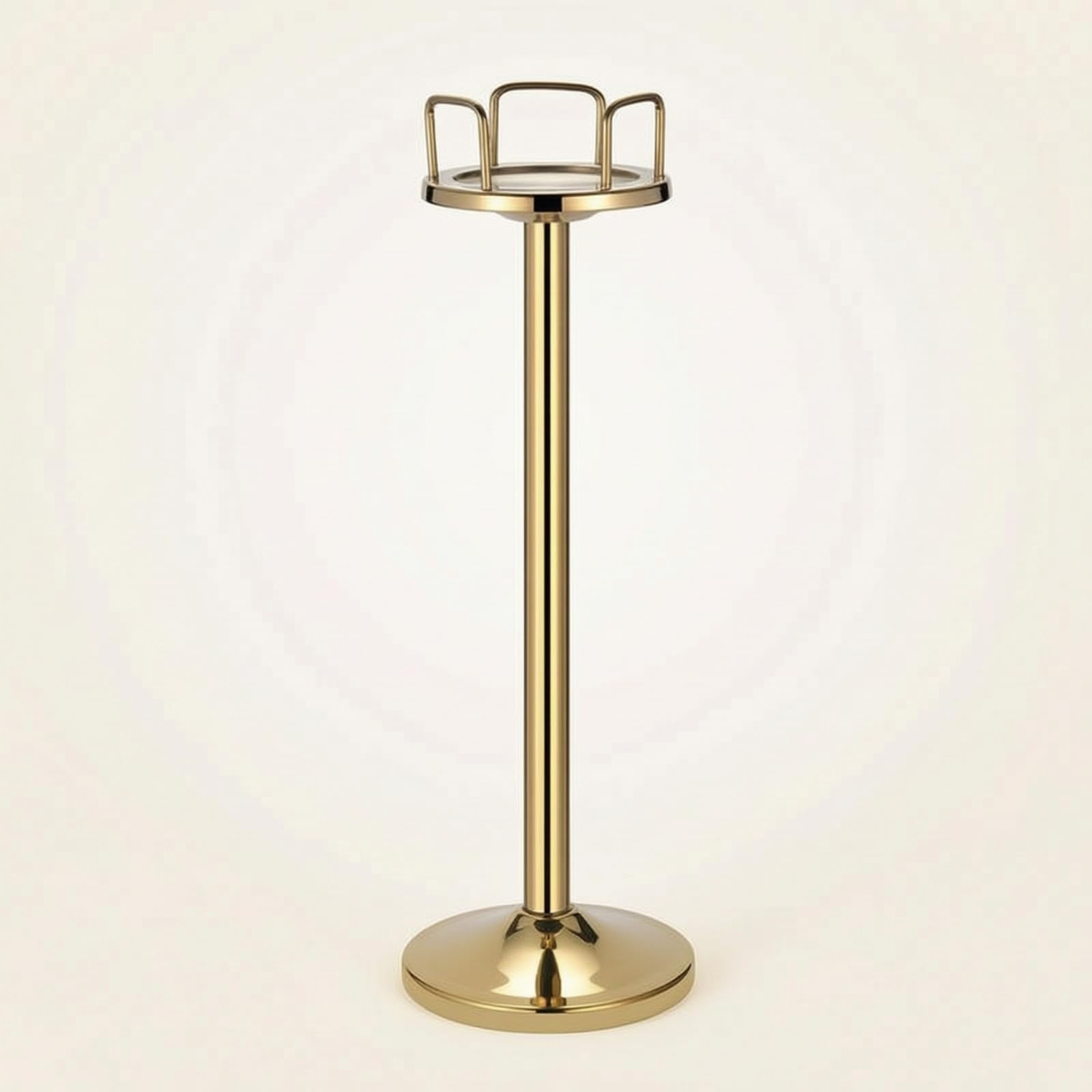predolo Soporte Acero Inoxidable con Base Vertical Cubo Hielo con Soporte Estable Cubitera para Comedor , Plateado , Modelo Alto