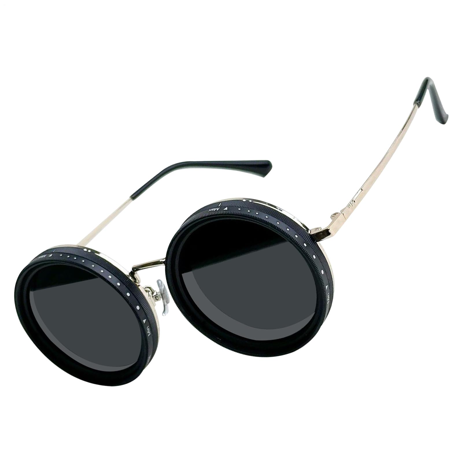 Gafas de sol de tinte ajustable, gafas de sol polarizadas, parasoles regulables, con función de control de luz versátil, de larga duración, 47 g, para deportes al aire libre, playa, pesca, viajes, sol