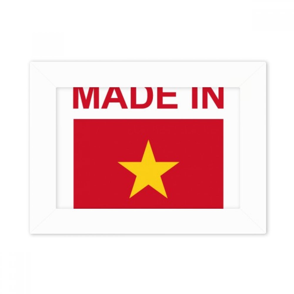 Cadre photo blanc Country Love Vietnam, le cadeau d'art idéal pour vos proches