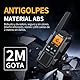 Gaswei G2Pro Professionelle Walkie-Talkies für Erwachsene [IP67 wasserdicht & schwimmfähig] Langstrecken-Funkgerät mit Doppel-PTT, SOS-Wetteralarm,FM-Radio + Akku für Outdoor, (​2er-Set in Schwarz)