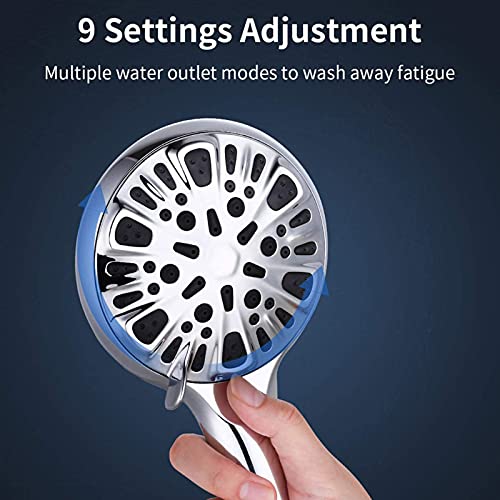 Pommeau de douche résolvant le manque de pression grâce à ses 9 jets G1/2 - 7