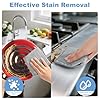 TIVERAIN 10pcs New Upgrade 2-Layer Microfiber Wire Dishcloth,Non-Scratch Wire Dishwashing Rags for Wet and Dry,Metal Scrubbers, Kitchen Miracle Cleaning Dish Rags for Cookware,Sinks, Dishes,Stove,Grey #2