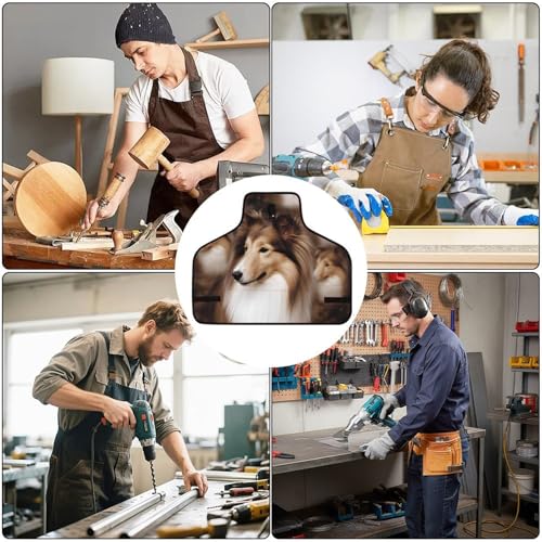 Delantal de trabajo ajustable para mujer y hombre miniatura 6