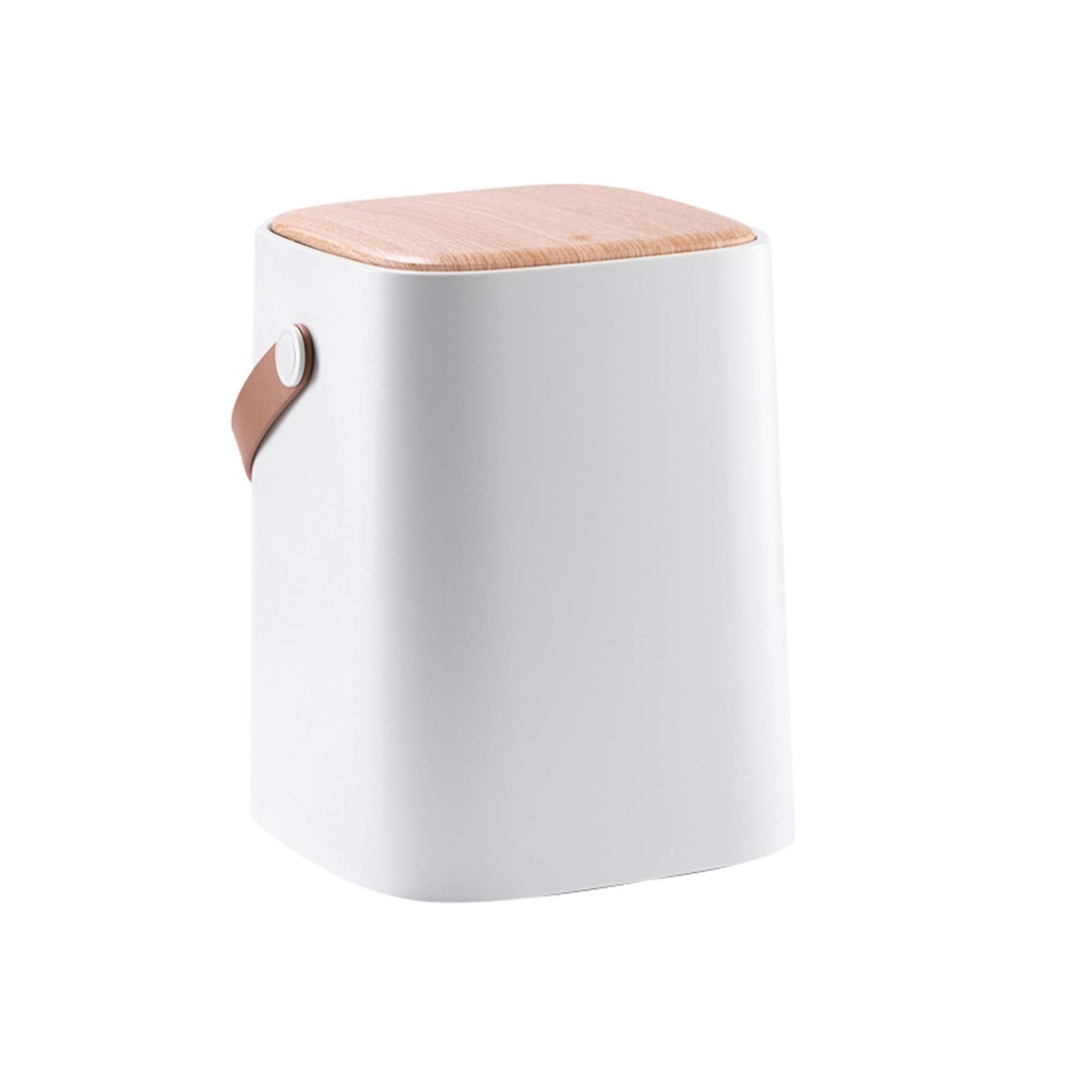 LYRSRX Bracks Varius with cover Pressing trash can home living room creative bedroom high-end classification bucket toilet paper (Color : A)