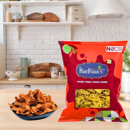 Image of Sri Radhaa's Ribbon Pakode 150g | Crispy South Indian Ribbon Pakoda | Crunchy Savoury Indian Namkeen Snack for Tea Time & Anytime Munching (Pack Of 6)