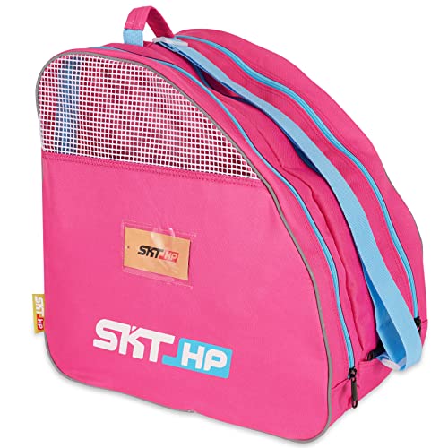 SKT HP Roller Bag with Adjustable Shoulder Strap, Inline Skate Bag for Kids and Adults, Holds Roller Skates and Knee Pads