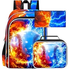 Uv Printing Fire Lightning Baseball Backpack
