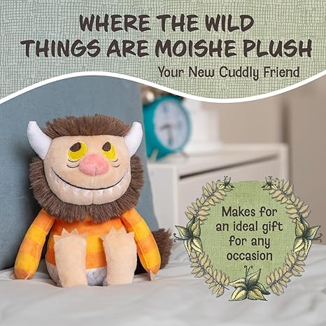 Where The Wild Things are Gift Set with Hardcover by Maurice Sendak, 14" Max Plush Doll, 9" Moishe Monster Stuffed Animal, 9 Inch Bernard Monster Plush, 9" Tzippy Monster Plushie, and Activity Pages - Image 5