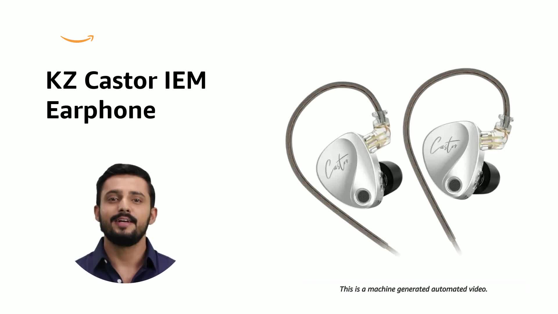 Concept Kart Kz Castor Iem Wired In Ear Monitors Earphone, 10Mm