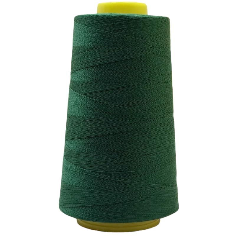 3000Yard Dark Green Thread for Sewing,Polyester Sewing Machine Thread for Overlocker Knitting Polyester Embroidery Threads — image 1