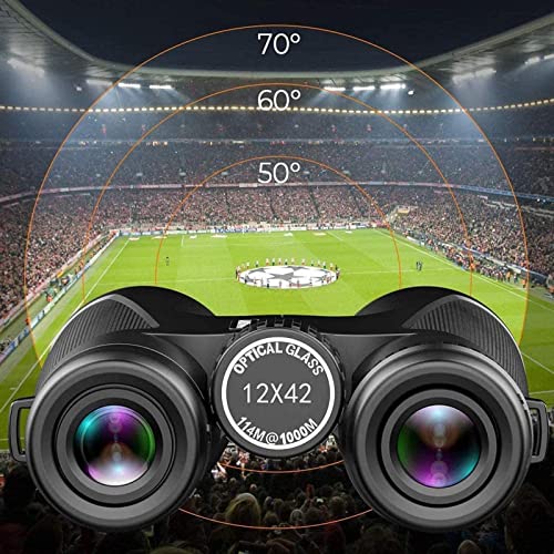Binoculares 12x42 para adultos, impermeables y HD miniatura 4