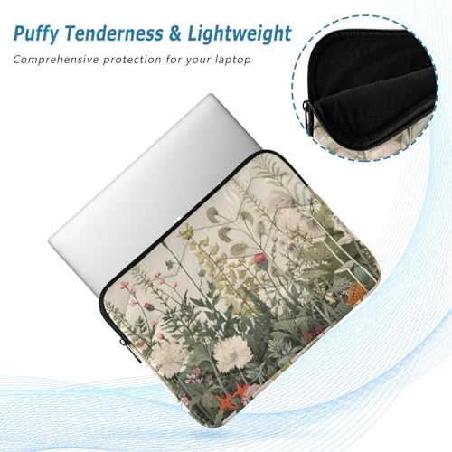 Funda para portátil de flores silvestres Herbal para laptops 13-14 pulgadas miniatura 5