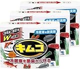 【まとめ買い】キムコ 冷蔵庫 脱臭剤 中型冷蔵室用 活性炭と消臭ゲルのW効果 冷蔵庫用脱臭剤 消臭 脱臭 小林製薬 目約6ヶ月×3個