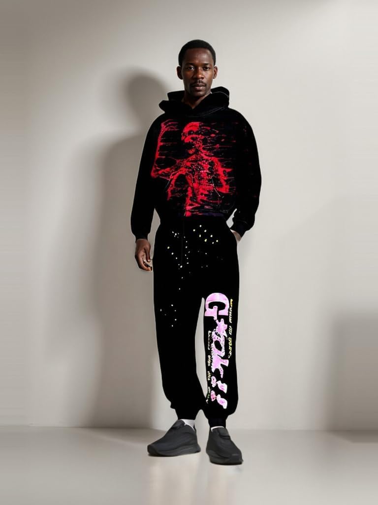 Obenie Halloween Y2K Hoodie Gothic Casual Alphabet Blast Print Pattern Skull Fashion Hoodie Men Harajuku Men Clothing - Image 6