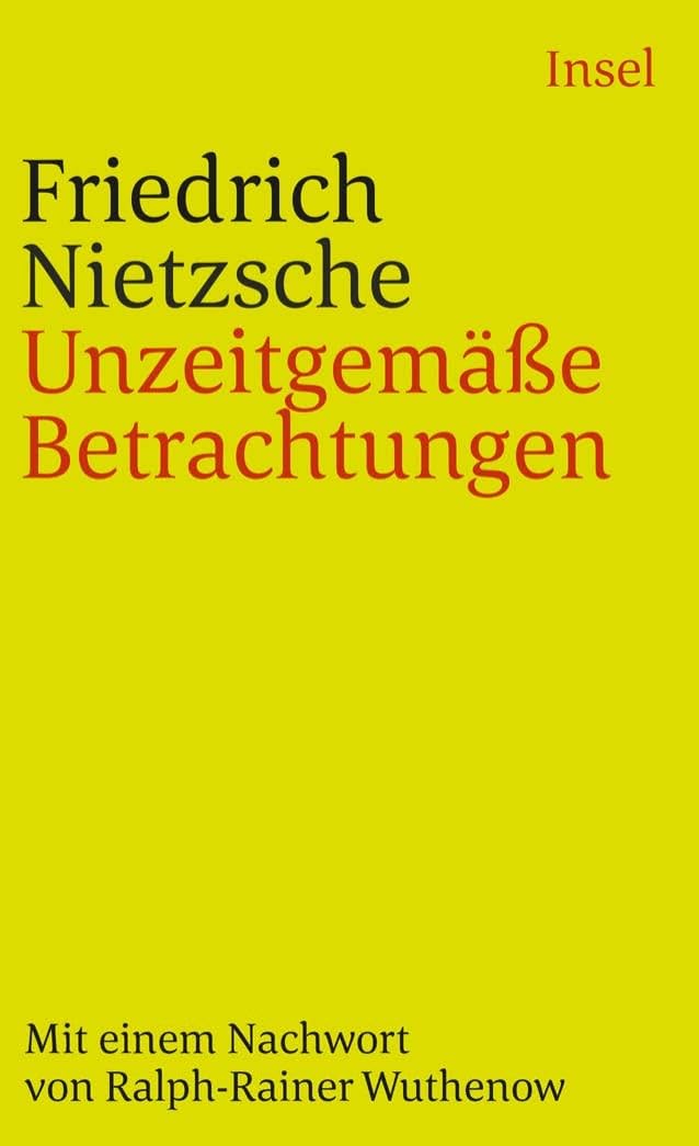 Unzeitgemabe Betrachtungen