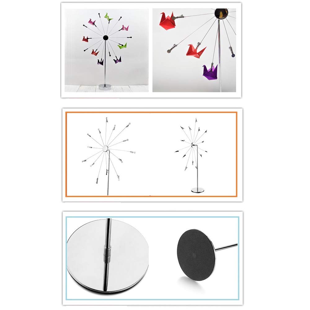 Support photo de bureau avec clips pour carte postale, carte cadeau, support de décoration, arbre de photo, support pour affichage de table, roue ciel, design romantique avec fil plaqué et