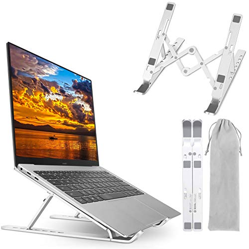 Flashbee Laptopständer, Laptop Halterung, Tragbarer Notebook Ständer, Kompatibel mit Laptop,MacBook Pro/Air, HP, Dell, Lenovo, Samsung, Acer, Huawei MateBook (Sliver)