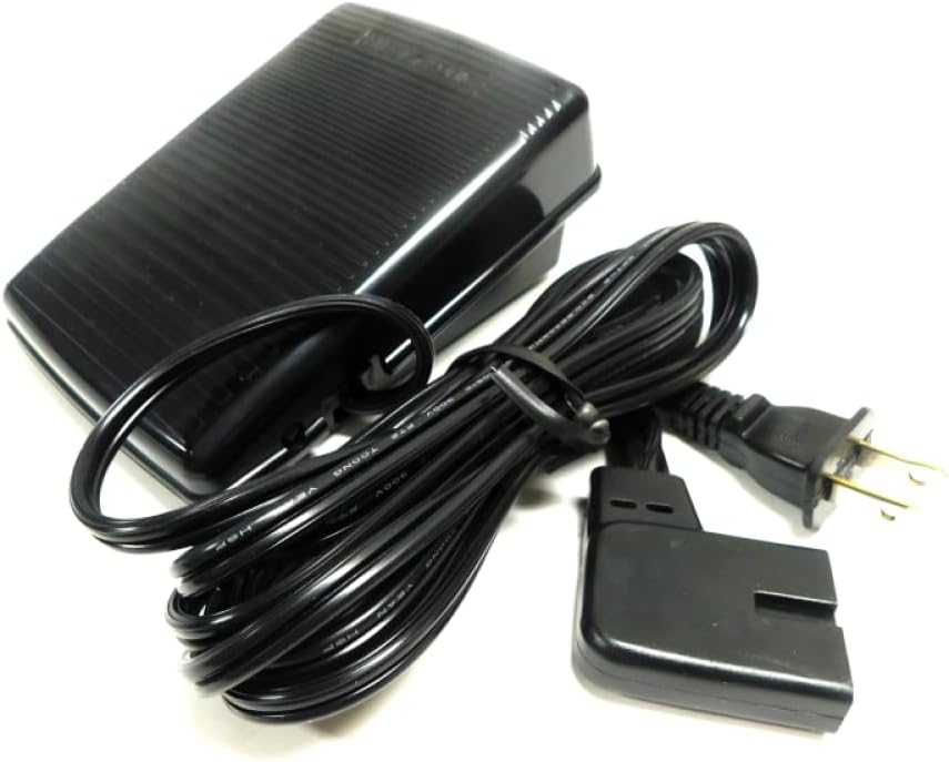 Generic Sewing Machine Foot Controller/Pedal, 447871-40, Compatible with/Replacement for Elna Models : Lotus 14 15 22 24 25 32 34 35 36 52 SU + Models Below :, Black