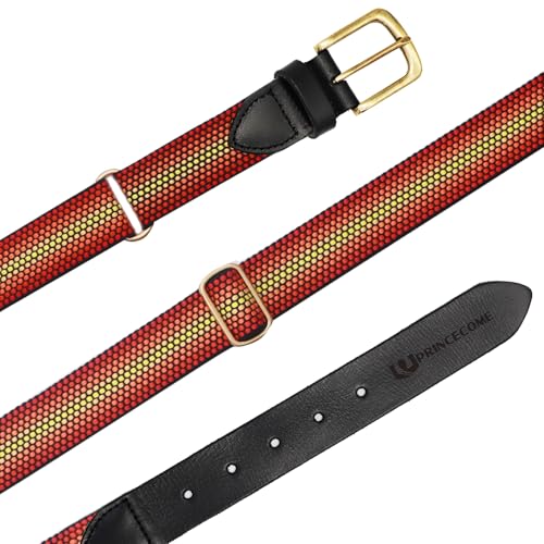 Mens Colorful Web Belt - Adjustable Golf Belt Gifts For Men & Women 1.25" One Size Fits All Boys and Girls Casual Dress Pants Shirts 5