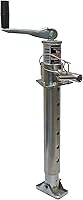 USA-Owned Fastest 2000lb No-Crank Tongue Jack for RV, Boat & Utility Trailers - Quick-Release Pin, Zinc-Coated