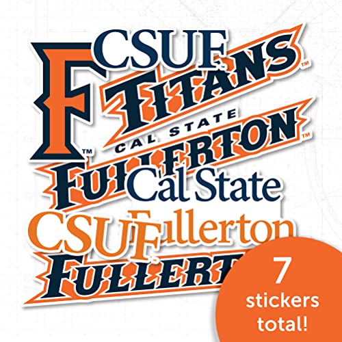 Desert Cactus Cal State Fullerton Sticker University California Titans F Sticker Vinyl Decals Laptop Water Bottle Car Scrapbook 11x9 Sheet T2 (Type 2) by Desert Cactus - Image 5