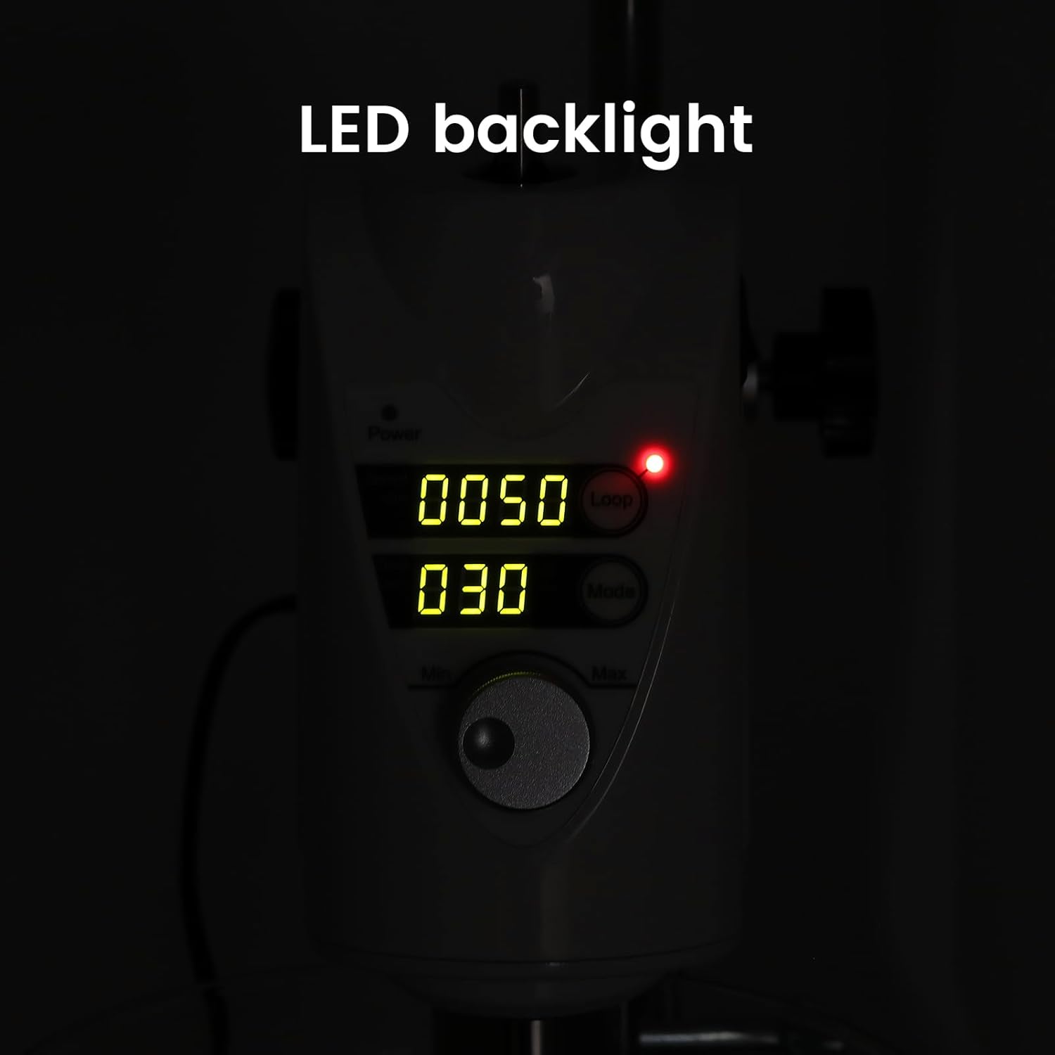 Overhead stirrer LED backlight control panel