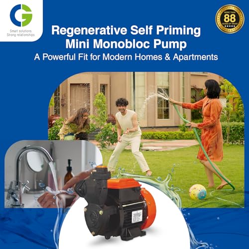 Image of CG-CGDMM05MM | miniMAESTRO-II | 0.37kW /0.5 HP | Regenerative Mini Monobloc Pump | Copper Motor | SS Shaft | Forged Brass Impeller | Rust Resitant CED Coated Component | 1 Yr Warranty