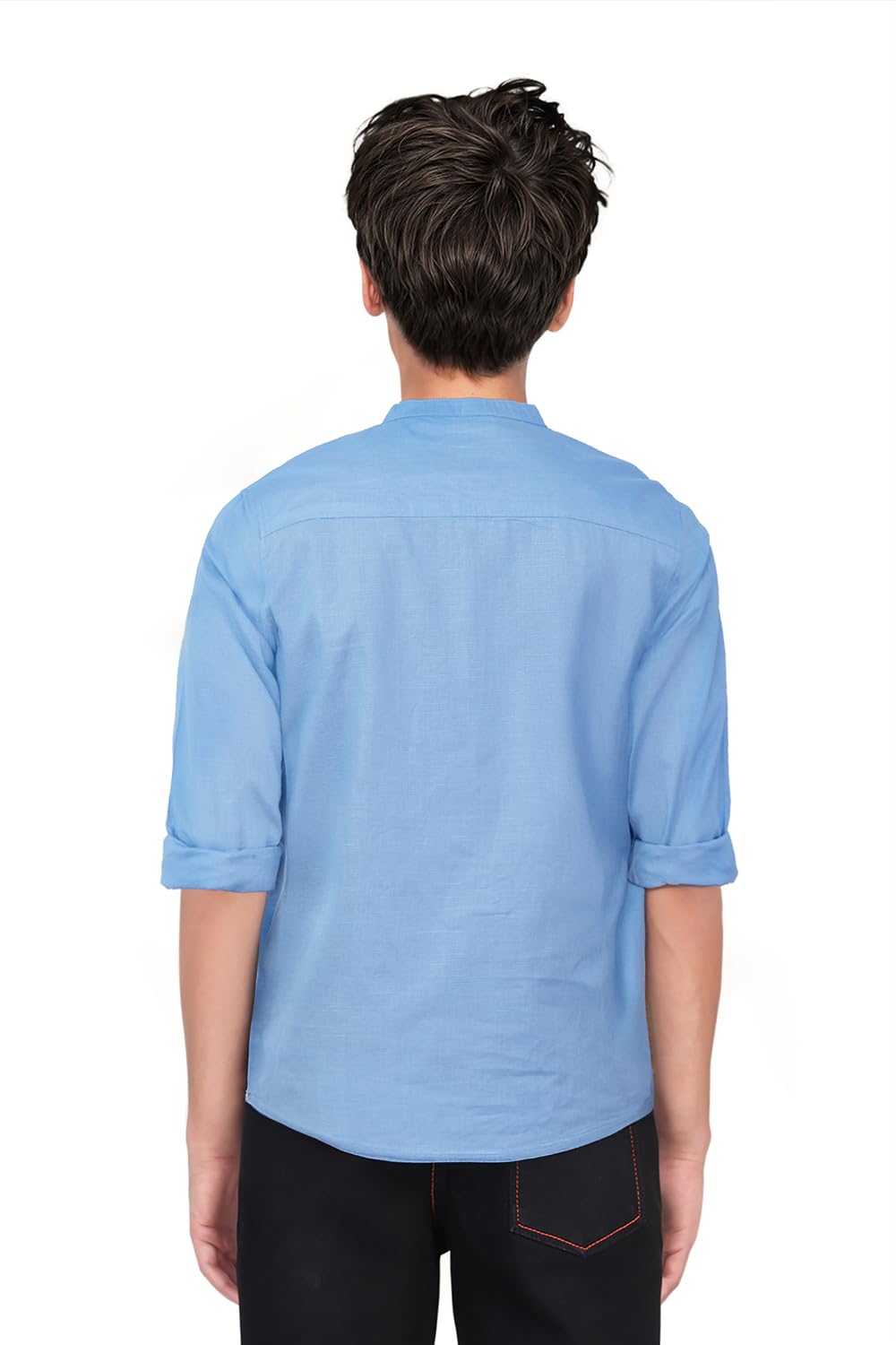 Allen Solly Boy's Regular Fit Shirt (ABSFCKRB908385_Light Blue - Image 2 thumbnail