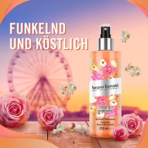 bruno banani Sweet Fantasy Body Splash, lebendig blumiges Körperspray für Damen, 250ml – Ansicht 2